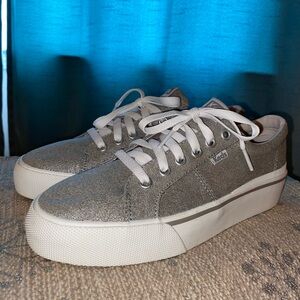 Keds Light Gray Canvas Sneakers